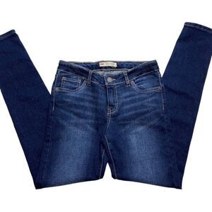 Girls Levis Dark Wash 710 Super Skinny Stretch Adjustable Waist Jeans‎ sz 12